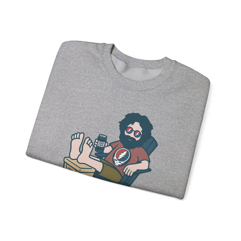 Grateful Dead - Stay Cool, Jerry Life is dead. Crewneck Sweatshirt - StealieShop